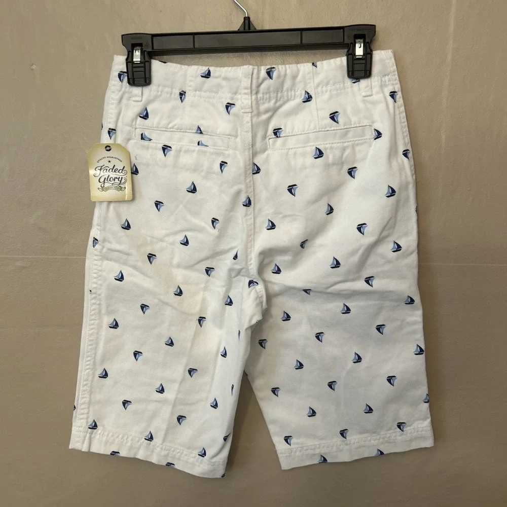 Faded Glory‎ Size 16 Girls / Boys Sail Boat Shorts